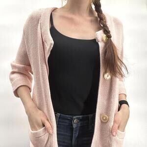 Ralph Lauren Women's Pink vintage Cardigan cotton knit